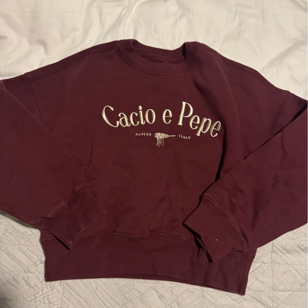 Abercrombie & Fitch Burgundy Sweatshirt